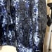 UBU Reversible Rain Jacket Opera Parisian Hooded Taffeta size L blue black