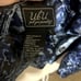 UBU Reversible Rain Jacket Opera Parisian Hooded Taffeta size L blue black