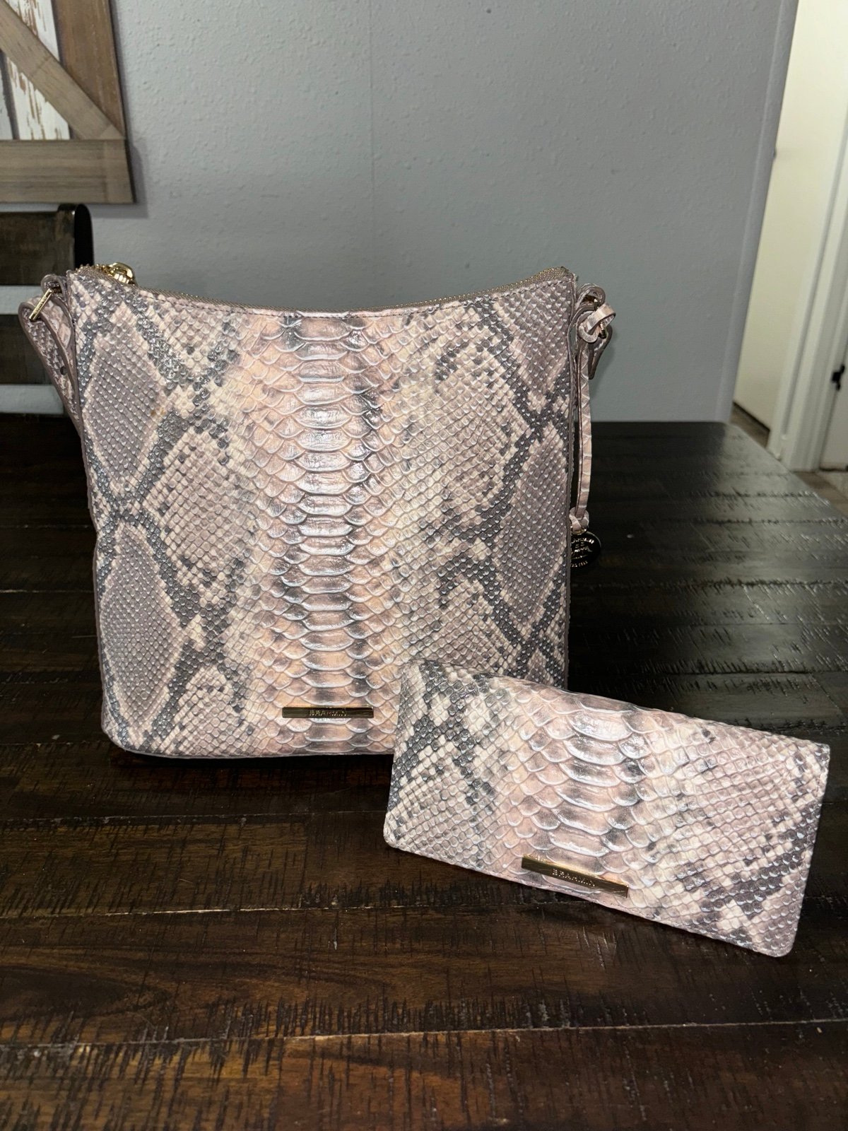 Brahmin - Katie in Chiffon Mare, matching wallet