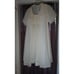 Vintage 50's Rogers Cream Flowy Nightgown & Robe Retro set