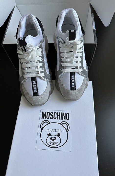 Used Moschino Teddy Run sneakers with strap