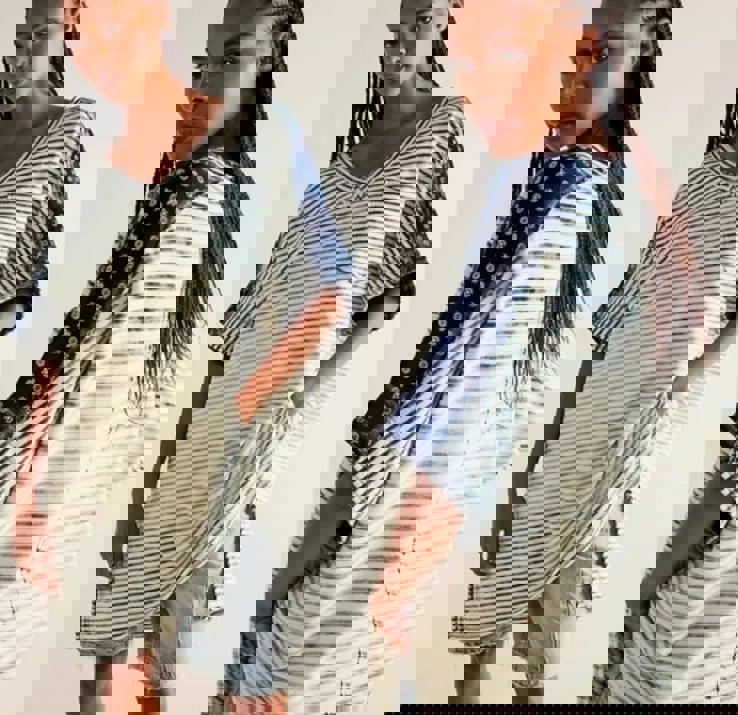 We The Free Striped Tunic