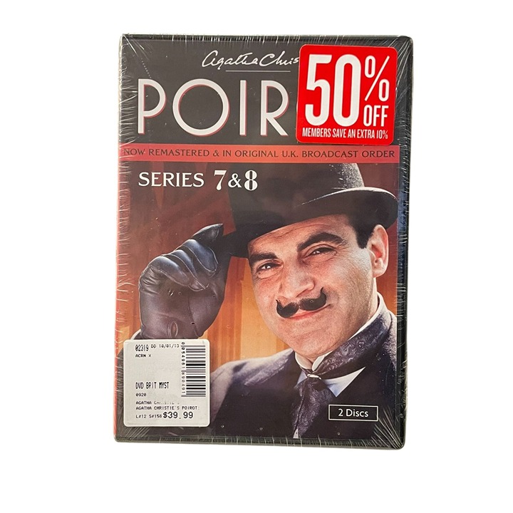 2014 Agatha Christie Poirot Series 7 & 8 DVD NEW Sealed