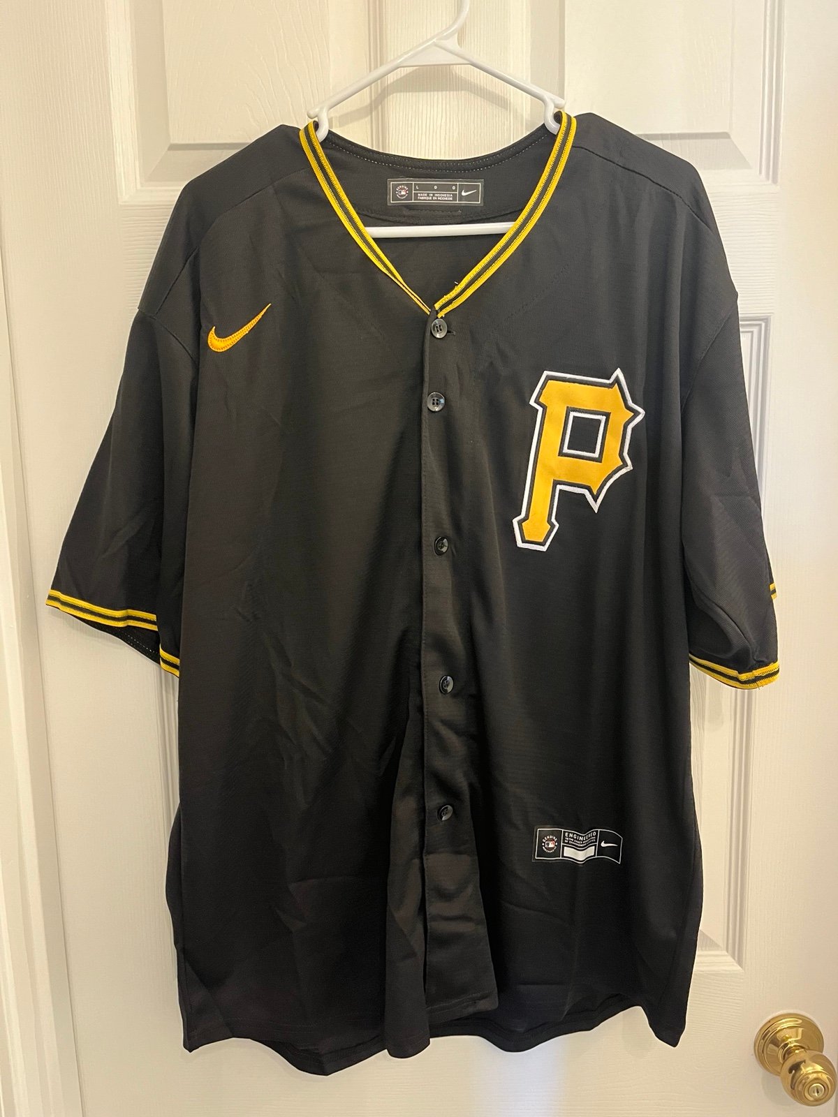 NEW Paul Skenes 2024 Alternate Black Pittsburgh Pirates Jersey Nike Men’s Size M