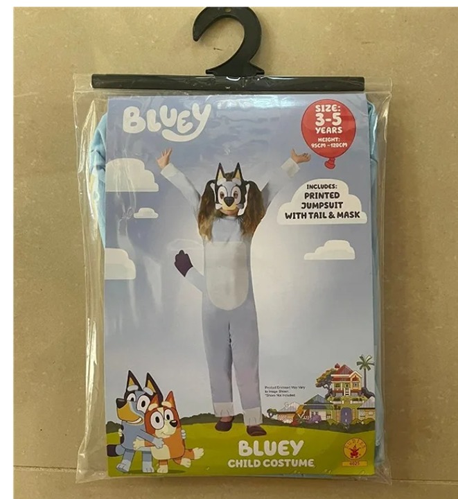 Bluey Halloween Costume for 3-5 Years Old