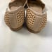 Ramon Tenza Rattan Cane Rattan Slip On D'Orsay Flats Size 6 Beige Tan