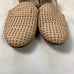 Ramon Tenza Rattan Cane Rattan Slip On D'Orsay Flats Size 6 Beige Tan
