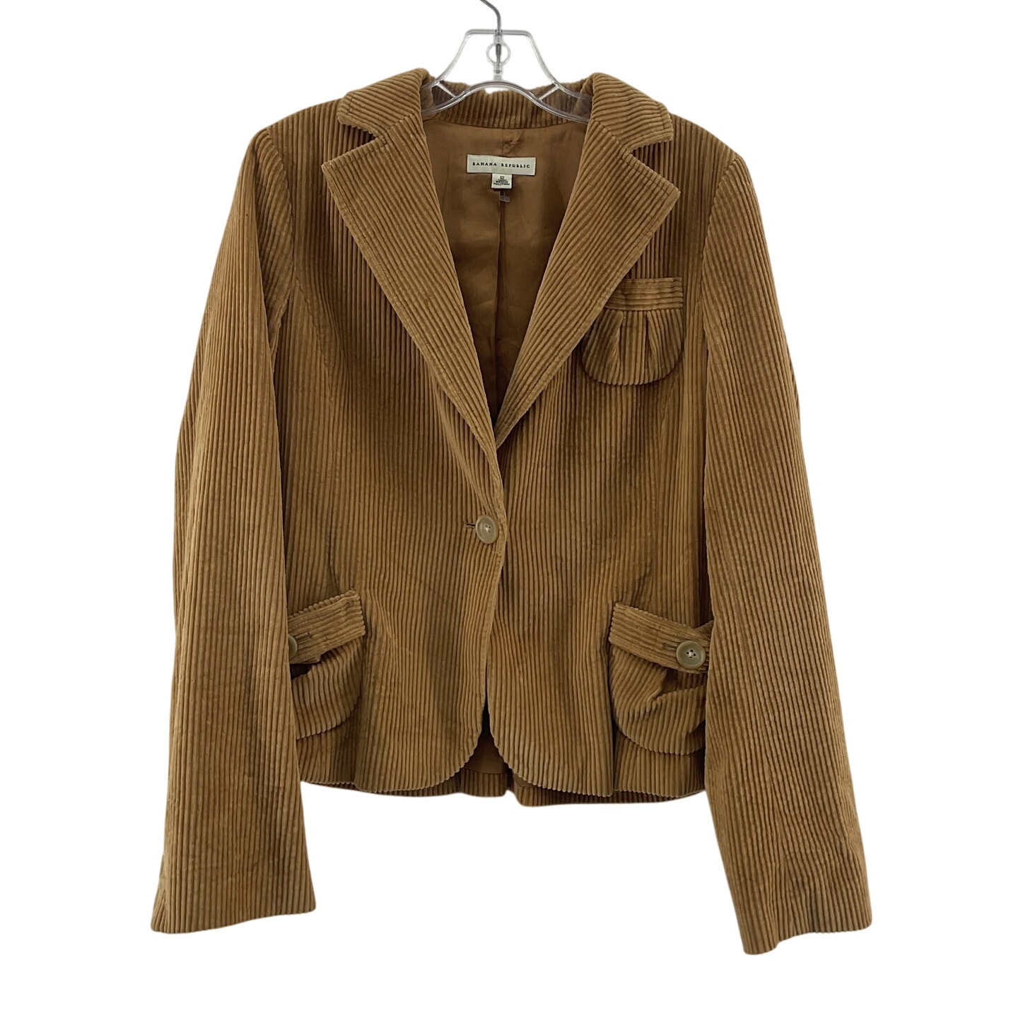 Banana Republic Women's Corduroy Brown Cotton Blazer Size 12 - Preowned
