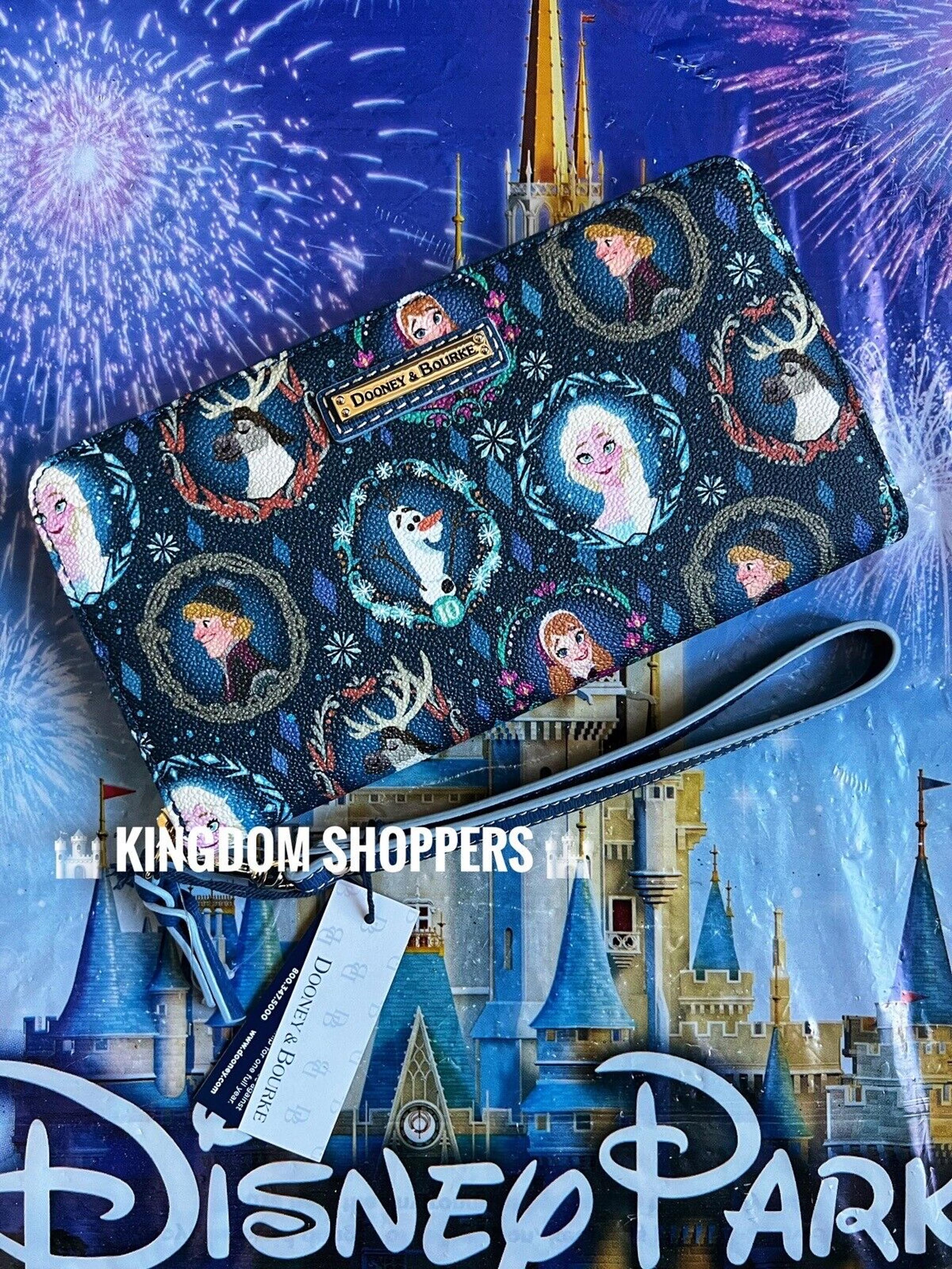 2023 Disney Parks Dooney & Bourke Frozen 10th Anniversary Elsa Wallet Wristlet