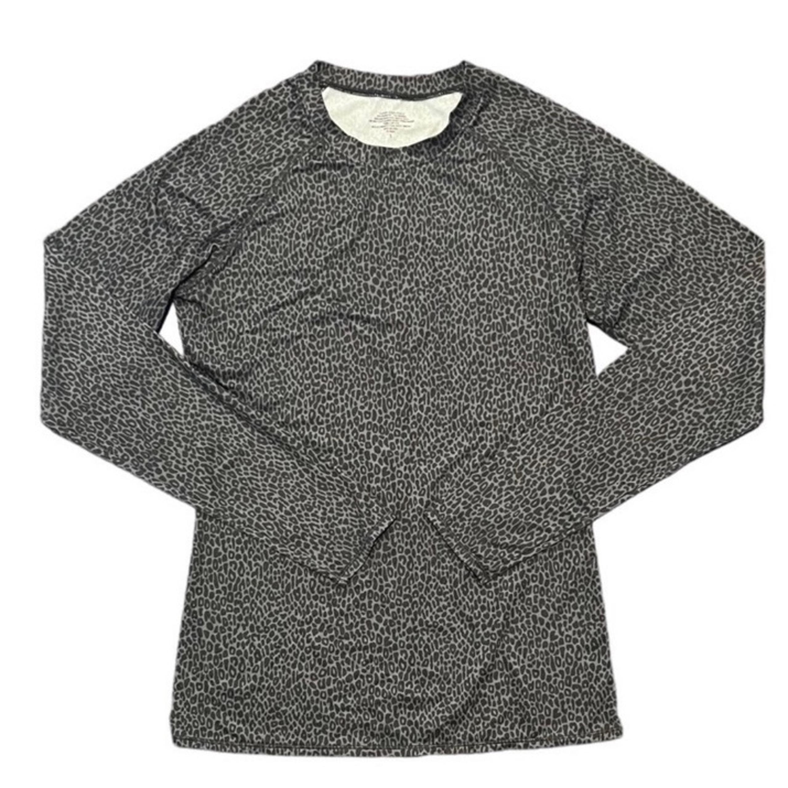 Warm Essentials Active Long Sleeve Leopard Shirt Ladies Women’s S Small