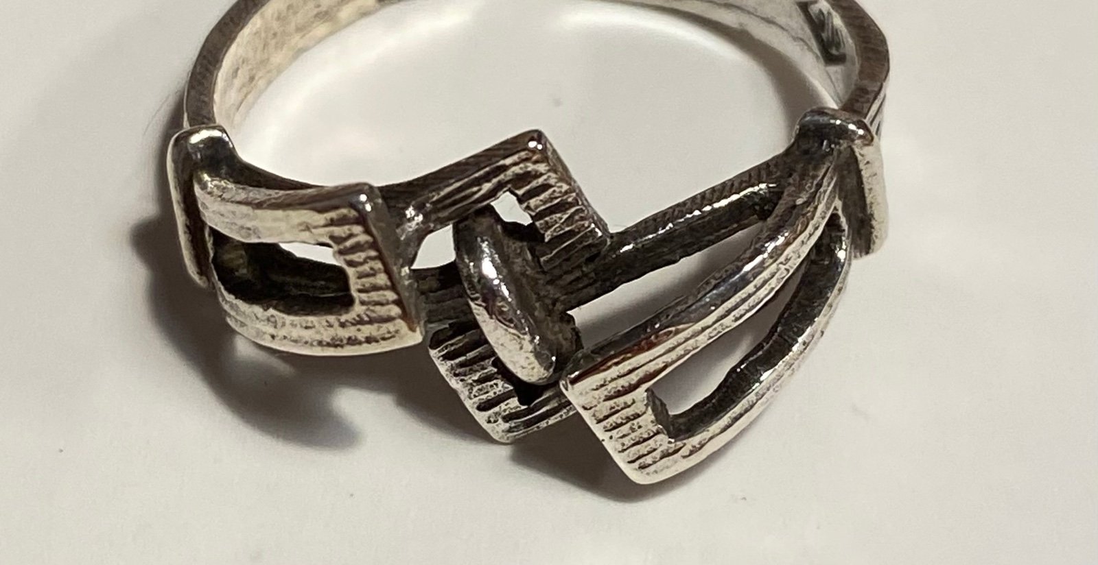 Silver minimalist MCM sterling ring