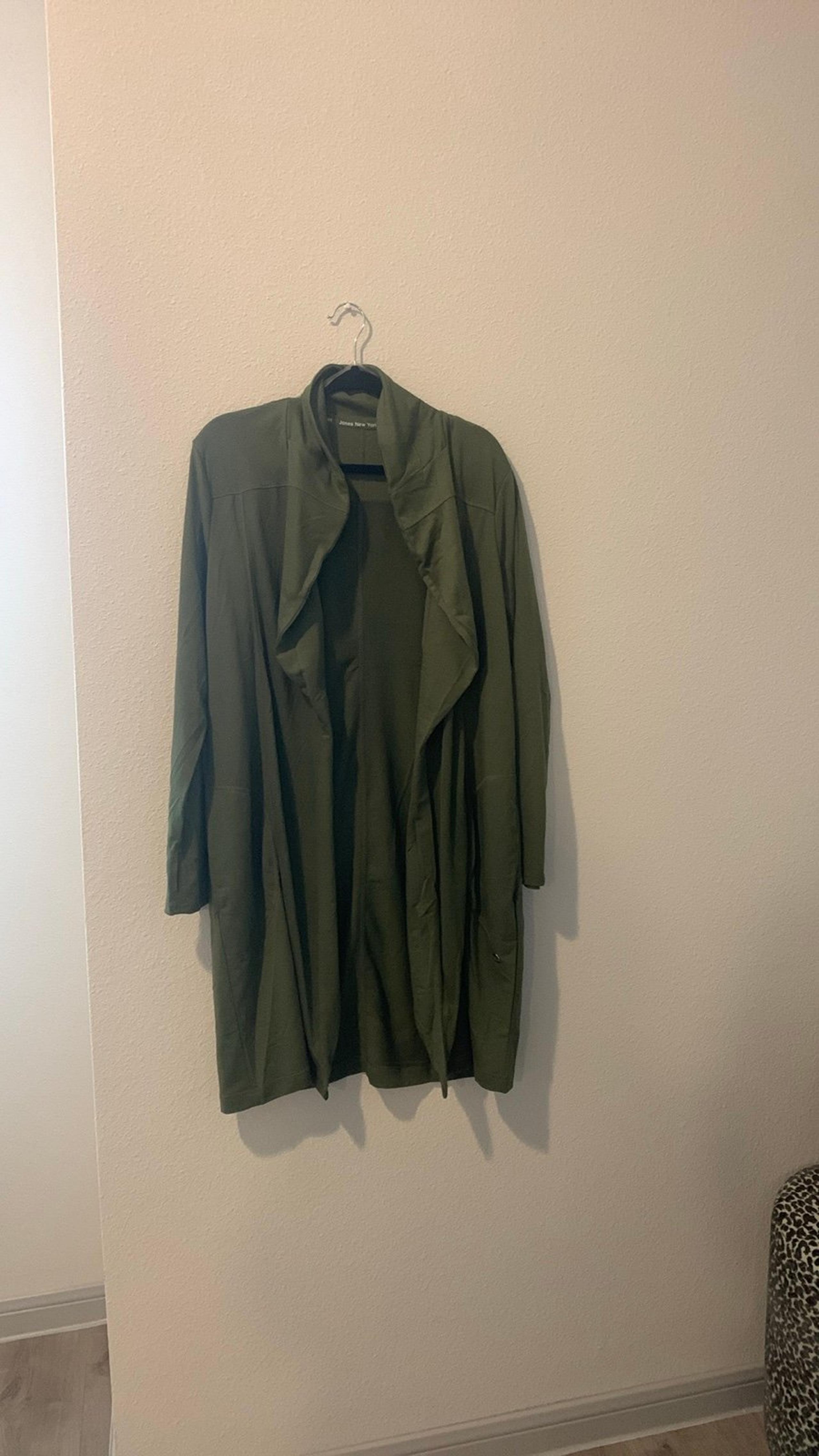 Jones New York Sport Olive Green Cardigan / Duster
