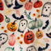 Halloween Ghost Bat Pumpkin Witch Pastel Rachel Ashwell Blanket
