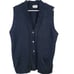 Vintage 90s Long Sweater Vest Women Large Black Oversized Shirt Jacket Top 14 L