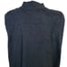 Vintage 90s Long Sweater Vest Women Large Black Oversized Shirt Jacket Top 14 L