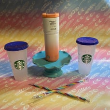 Starbucks Colorchanging Cup Set AND Tumb