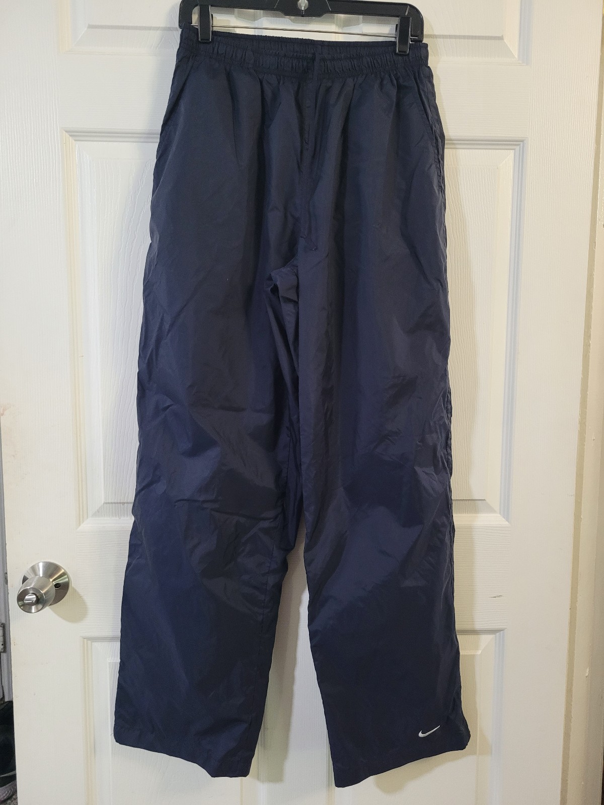 Vintage Men Size Large Nike Athletic Track Pants color Navy