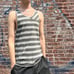 ACNE STUDIOS Gray Striped Tank Top