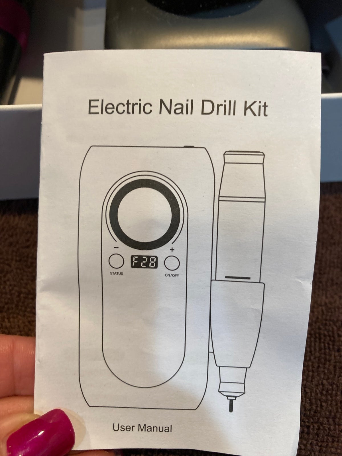 electric nail file art drill file acrylic manicure pedicure portable machine kit