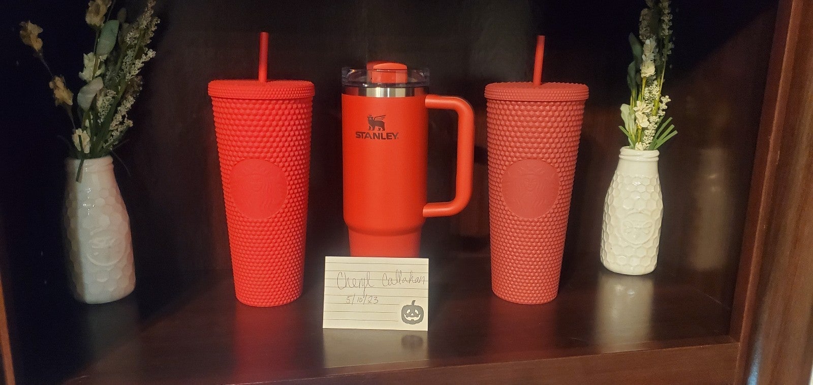 stanley cup and starbucks cup