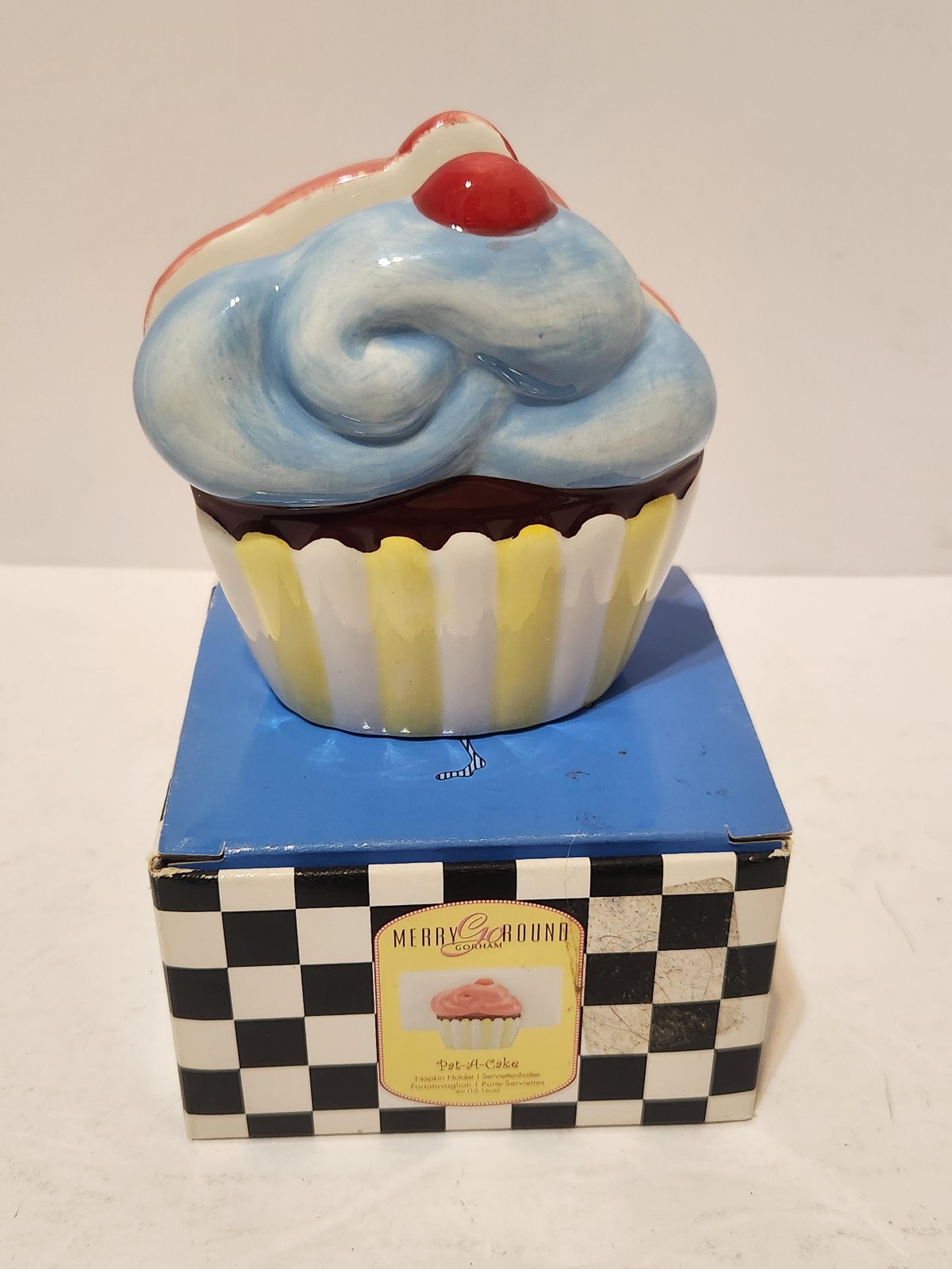 Gorham - Merry Go Round Pat-A-Cake Cupcake Napkin Holder- With Box
