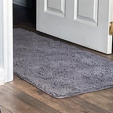 Luxury Bathroom Rug Shaggy Bath Mat 24 x 60 Inch, Washable Non Slip Rug