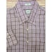 Peter Millar Mens Large Purple & Brown Plaid Long Sleeve Button-Down Shirt
