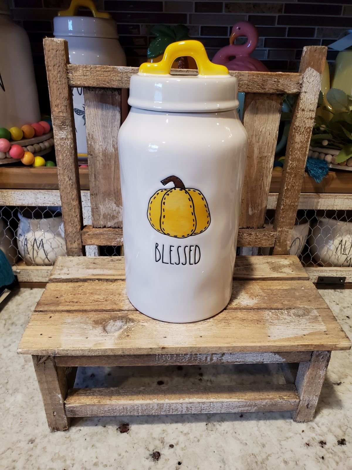 Rae Dunn Fall Blessed Canister