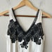 Vintage VICTORIA'S SECRET Gold Label V-Neck Lace Trim Silk Camisole