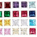 Stud Earrings Multi Color Simulants NEW