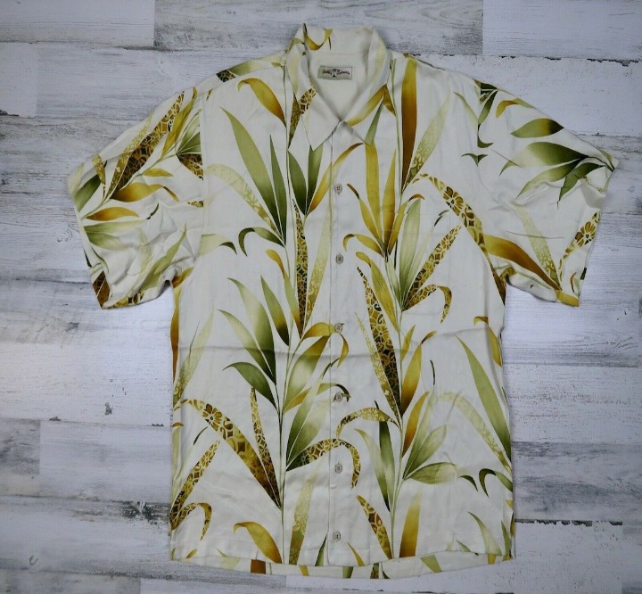 Tommy Bahama Silk Hawaiian Shirt Large