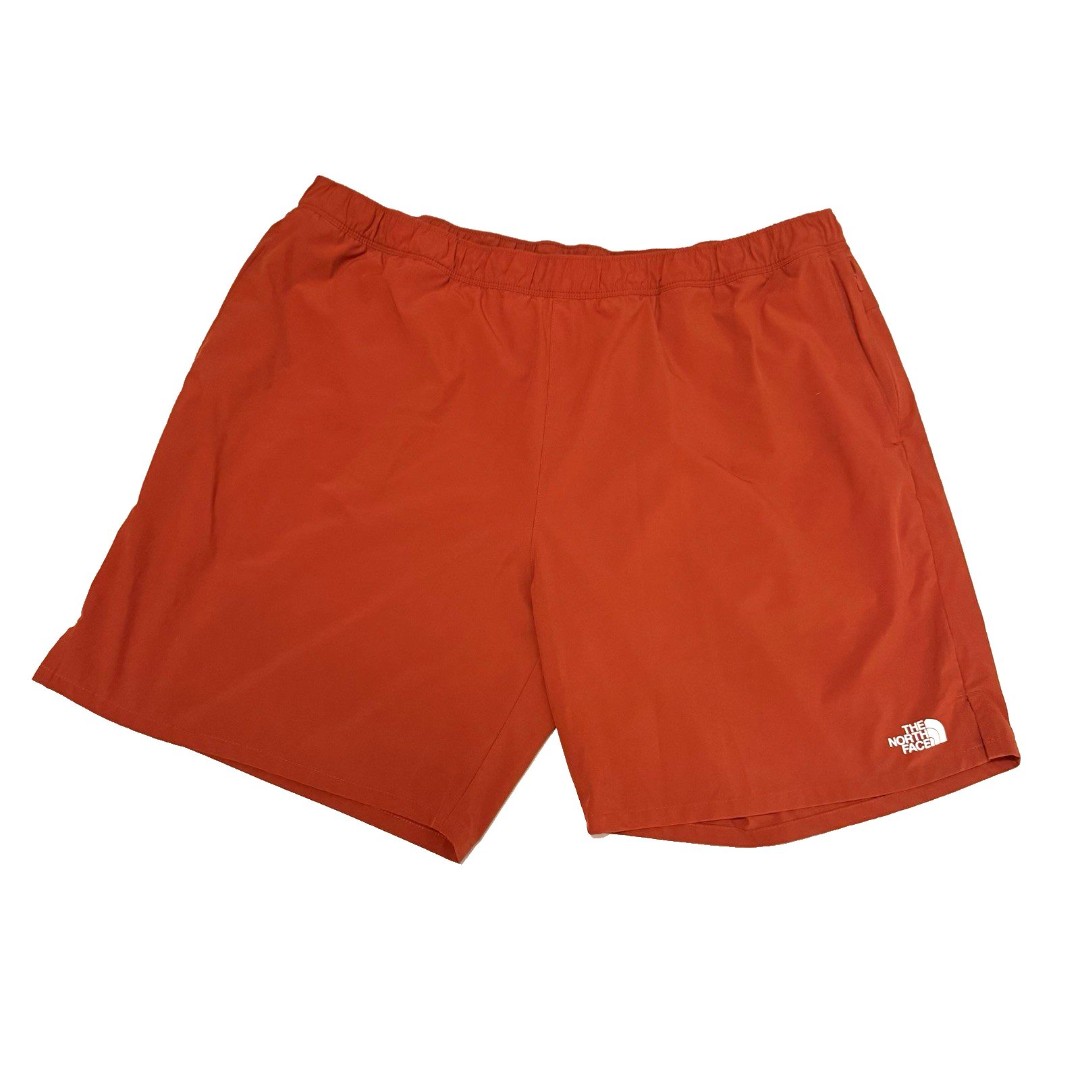 The North Face Men's Size 3xl Orange Nylon Linerless Shorts Pockets Board B93