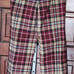 Vintage, Size 10, Wool, Plaid, Green White And Red Pendleton Pants, Wide Leg.