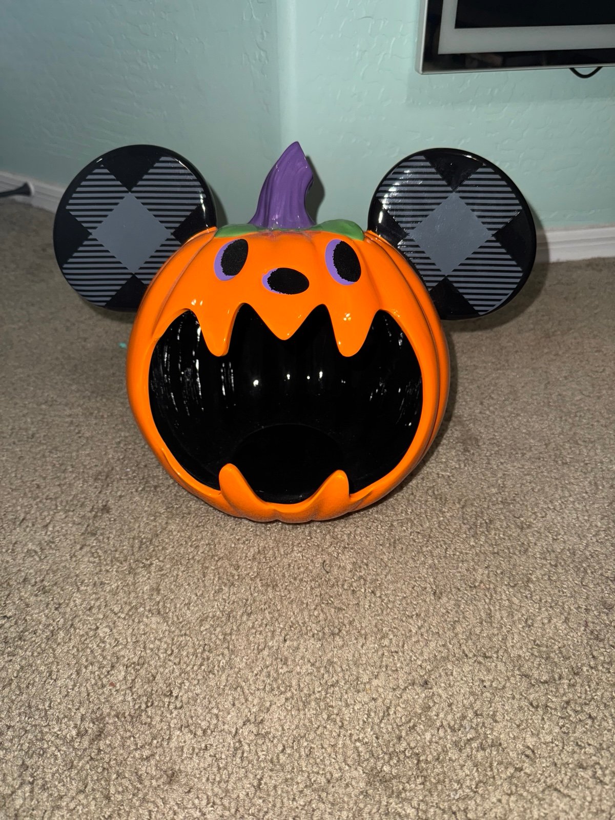 Mickey Mouse Pumpkin Treat Bowl