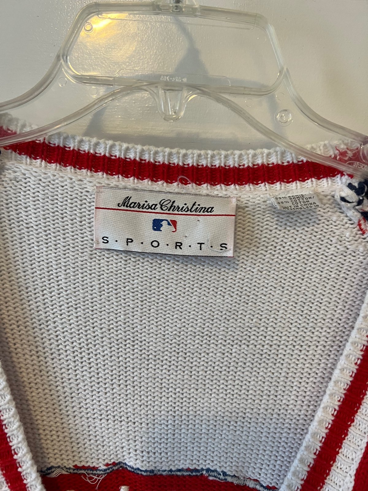 Vintage Cleveland Indians Baseball Cardigan shops Sweater