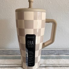 Tan Checkered 30 oz BruMate