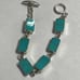 Vintage Sterling Silver Turquoise Bracelet