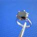 4.95ct 100% REAL NATURAL BLACK DIAMOND RING, CERTIFICATE,FR EE DIA TESTER Size 6
