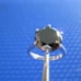 4.95ct 100% REAL NATURAL BLACK DIAMOND RING, CERTIFICATE,FR EE DIA TESTER Size 6