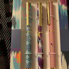 Lug Pens Set of 3 Heart Ikat Multi summer box