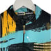 Jamie Sadock Golf Polo Top Mock 1/4 zip Retro Print Spandex Short Sleeve Small