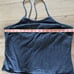 Vintage Old Navy Y2K Denim Crop Halter Spaghetti Strap Top Size Large