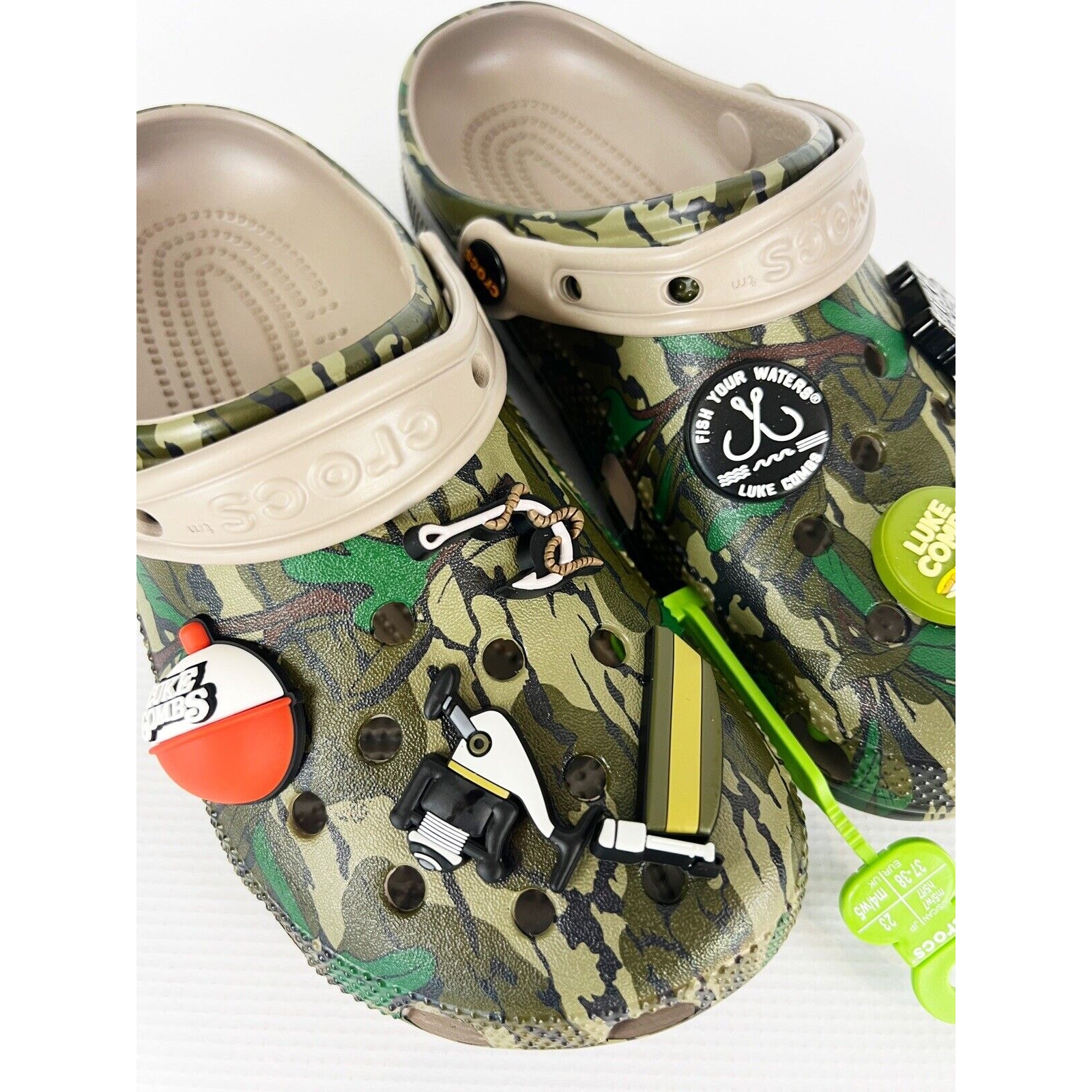 LUKE COMBS X CROCS CLASSIC CLOG MOSSY OAK CAMO MENS 5 - WOMENS 7 NEW