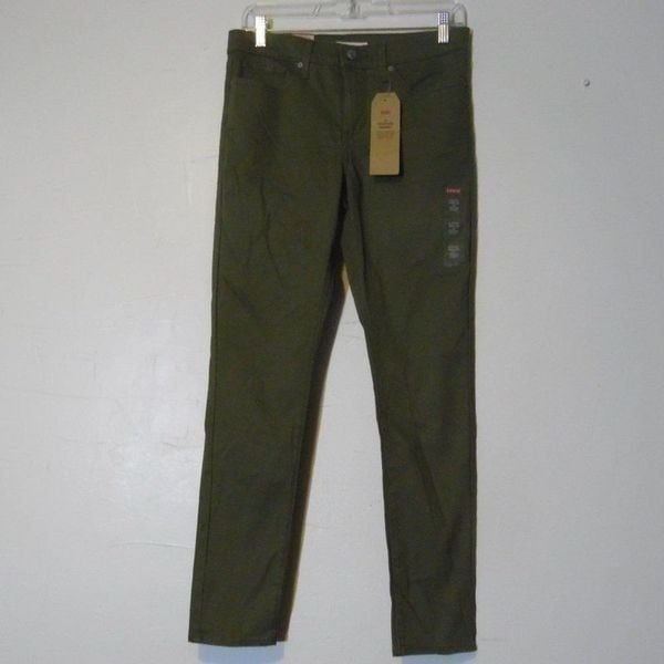 Levi's Jeans Ladies 6 short 28 Olive Green soft touch skinny 311 Shaping