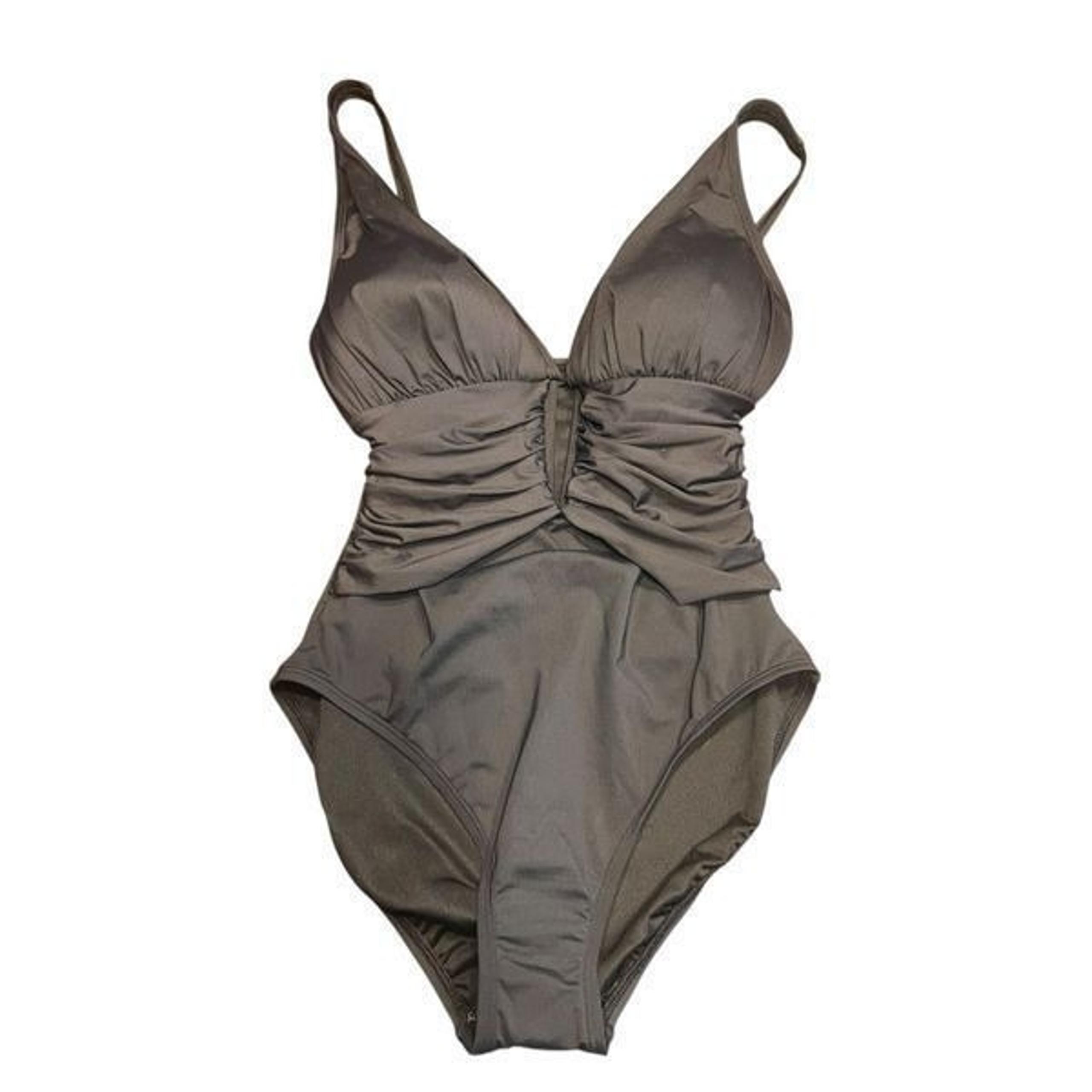 Bleu Rod Beattie Women's Molded-Cup Ruched One-Piece Swimsuit black 8
