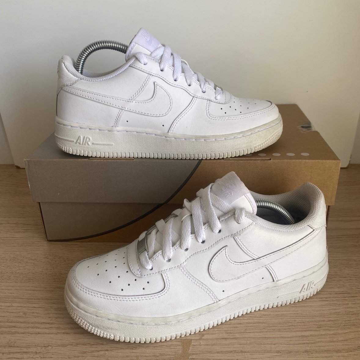 Nike Air Force 1 “Triple White ” Kids Sneakers - 5.5 Y- 7 W