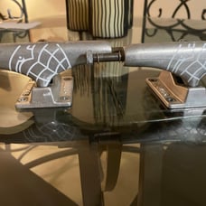 Vintage thunder trucks I believe they’re titanium or hollows cheaper UPDATE Ship
