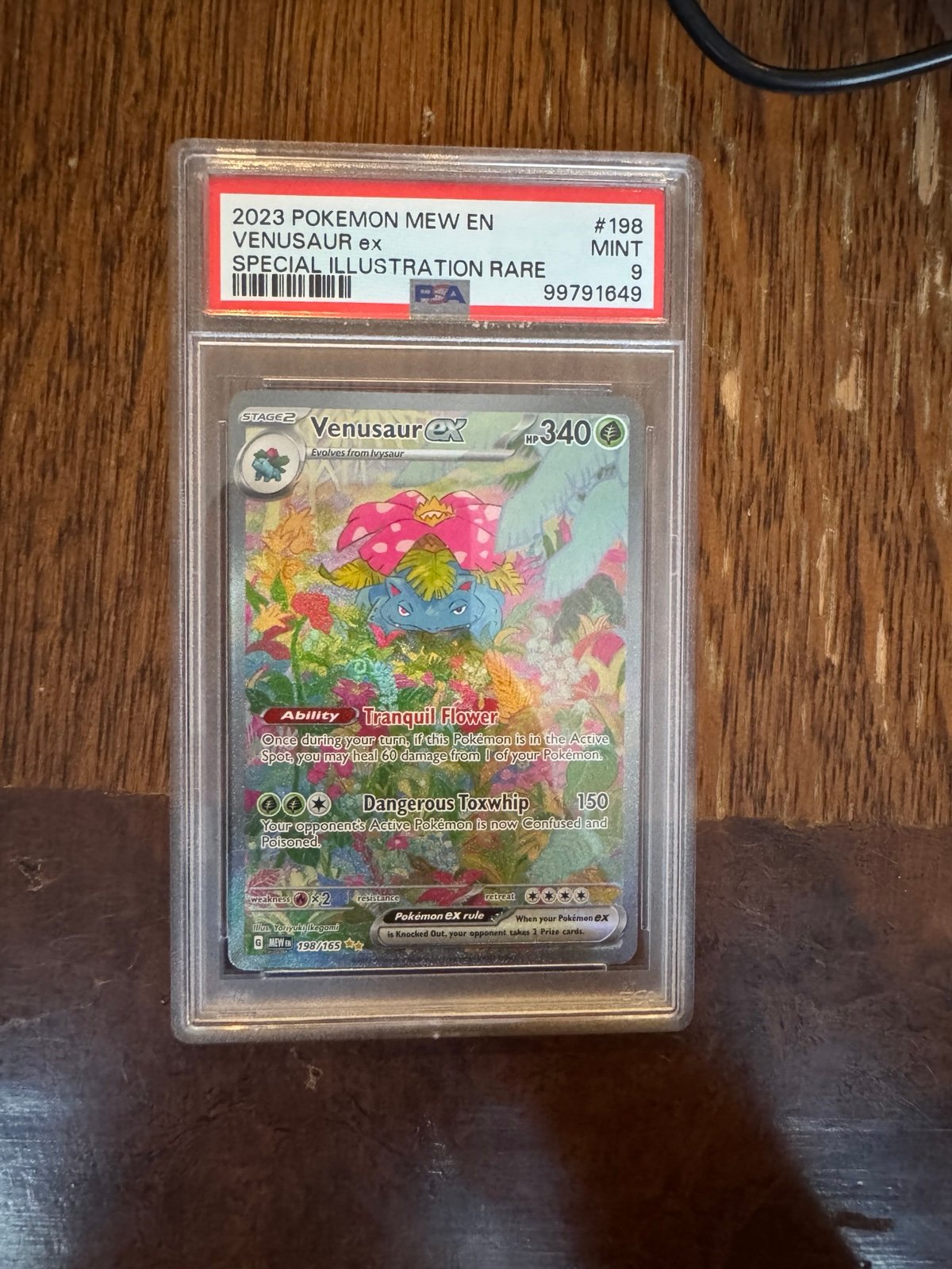 Pokemon Venusaur ex - 198/165 - SV: Scarlet & Violet 151 (MEW) PSA9