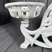 VTG Art Deco iron plant stand original table top (See photos)