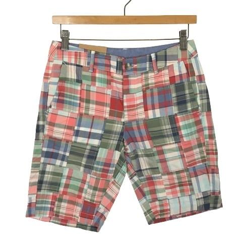 NWT LL Bean Womens Size 2 Multicolor Washed Patchwork Bermuda Shorts NEW